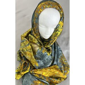 Scarf Wrap 100% Silk Multicolor Rectangle‎ 34"x74"